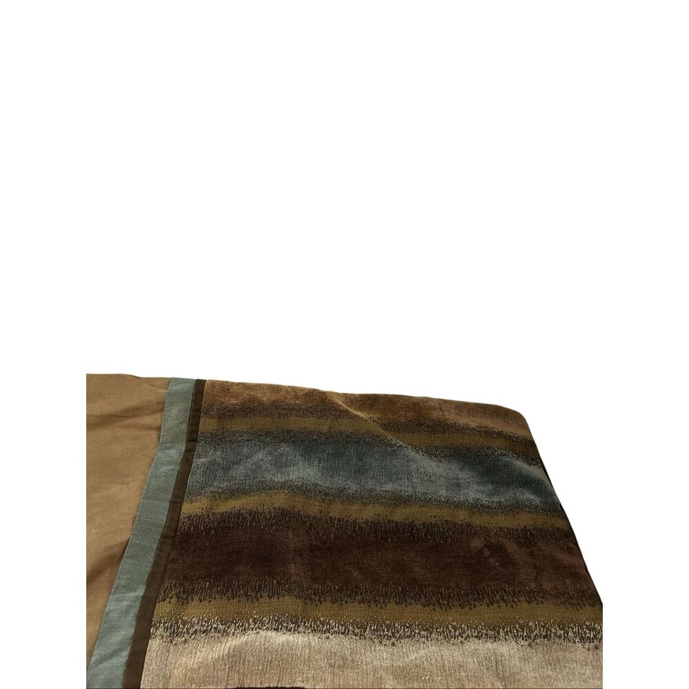 2 BSmith with style King shams brown green color block‎ 20"x36"